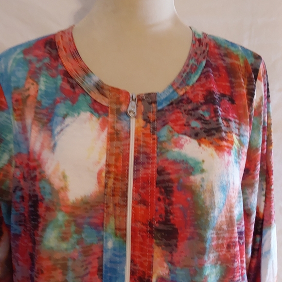 Women's Onique Casual Elements Of Style Clothing Multi Colored Jacket Size XL - Picture 2 of 6